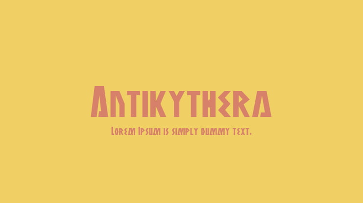Antikythera Font Family