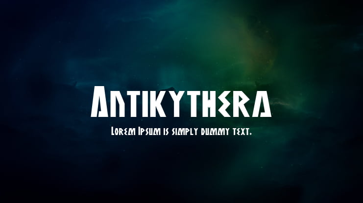 Antikythera Font Family