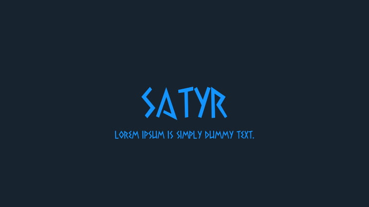 Satyr Font