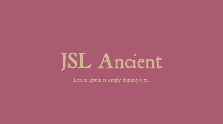 JSL Ancient Font Family