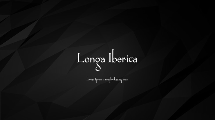Longa Iberica Font