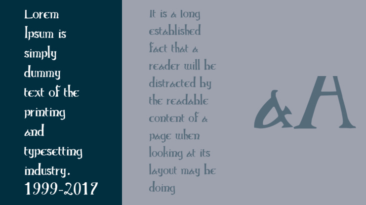 Elementary Gothic Bookhand Font