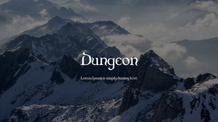 Dungeon Font