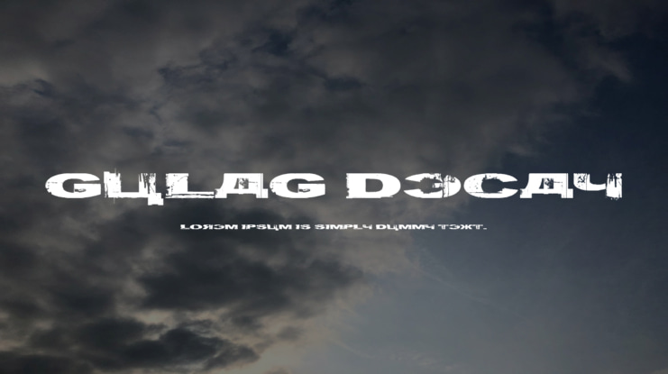 Gulag Decay Font