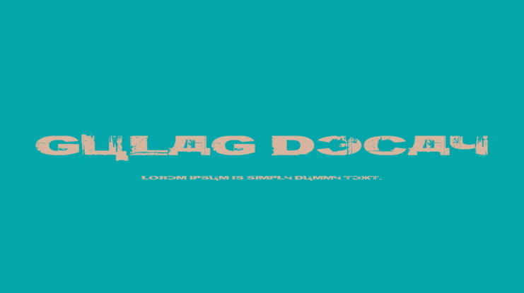 Gulag Decay Font
