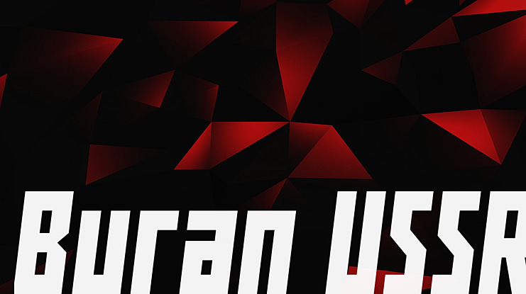 Buran USSR Font