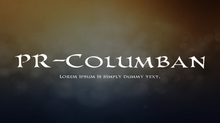 PR-Columban Font