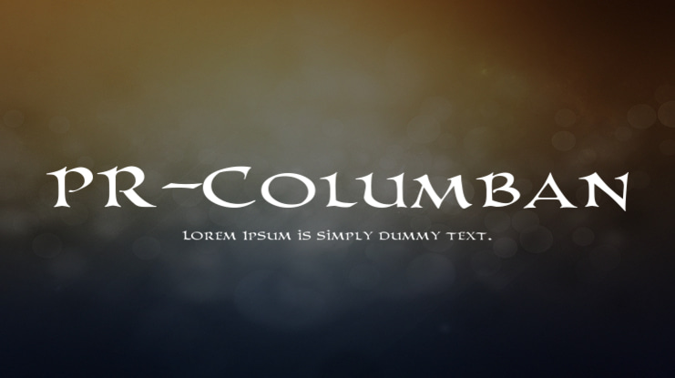 PR-Columban Font