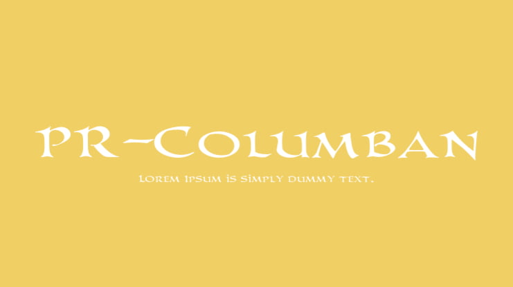 PR-Columban Font