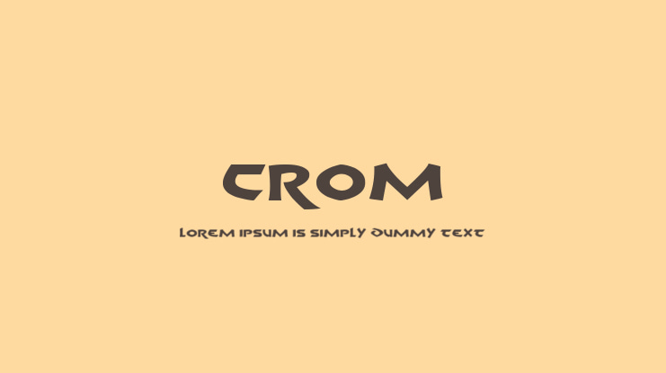 Crom Font