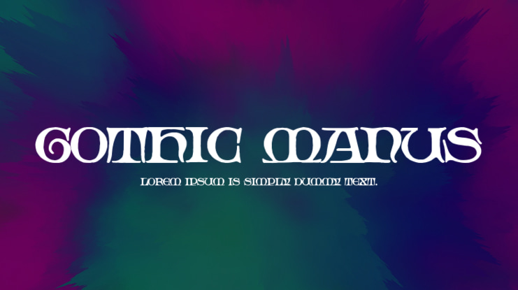 Gothic Manus Font