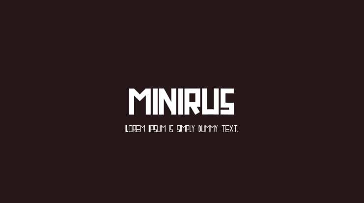 MINIRUS Font