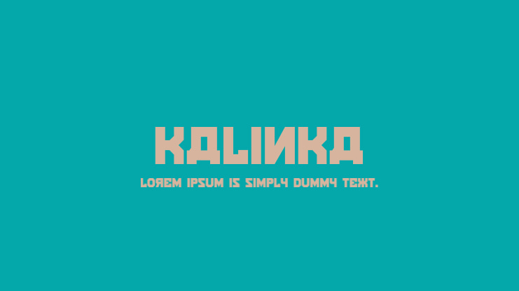 Kalinka Font Family