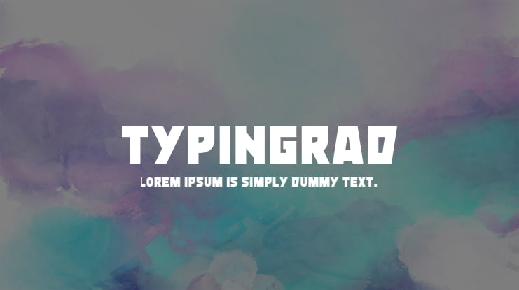 Typingrad Font