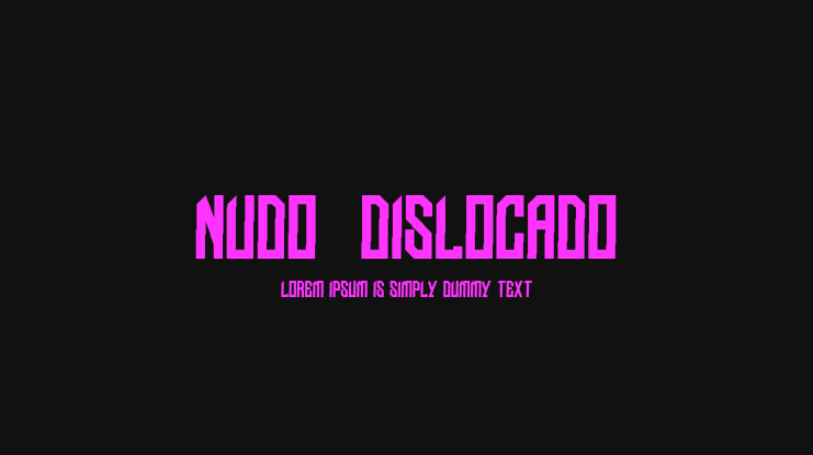 NUDO-Dislocado Font