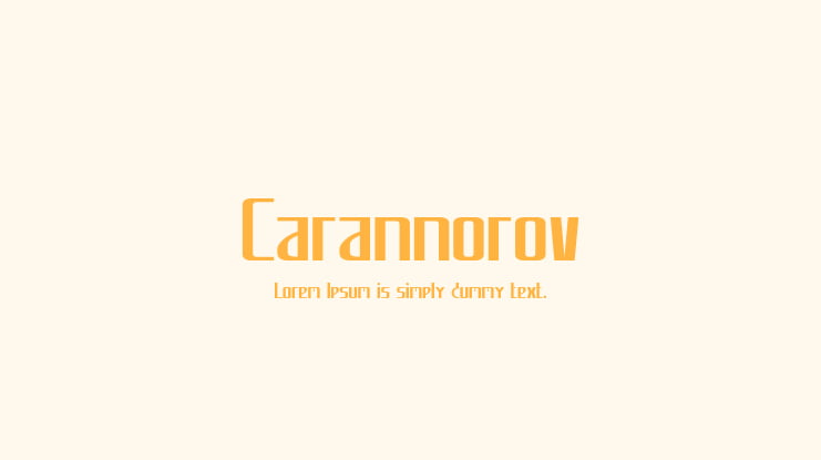 Carannorov Font Family