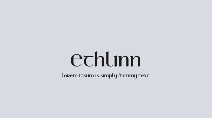 Ethlinn Font