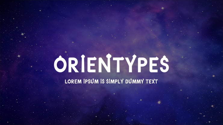 Orientypes Font