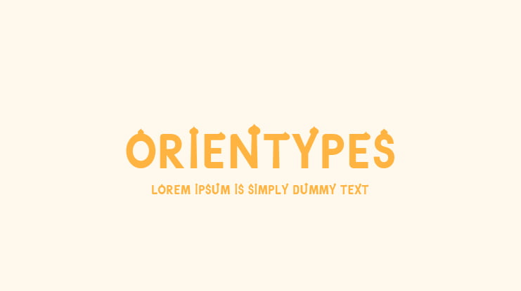 Orientypes Font