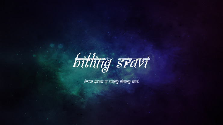bitling Sravi Font Family