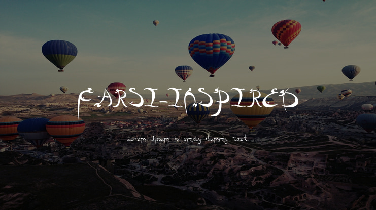 FARSI-INSPIRED Font