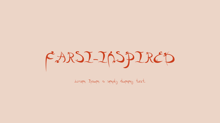 FARSI-INSPIRED Font