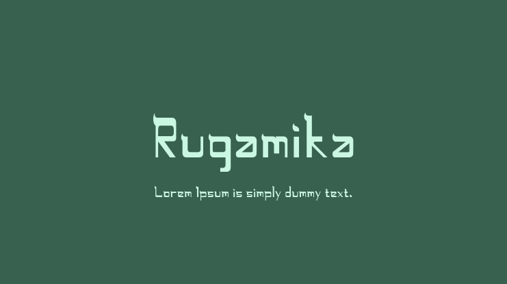 Rugamika Font