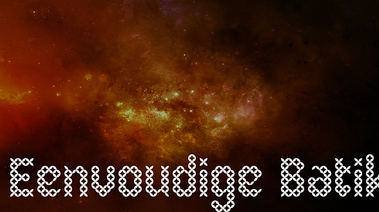 Eenvoudige Batik Font