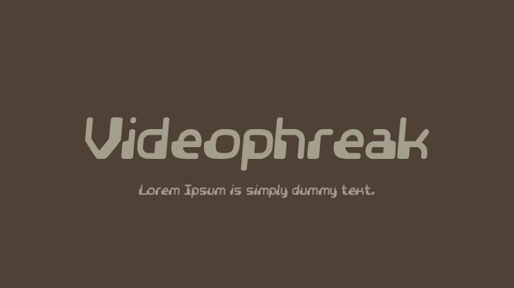 Videophreak Font