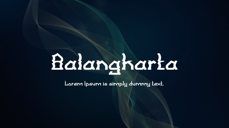 Balangkarta Font