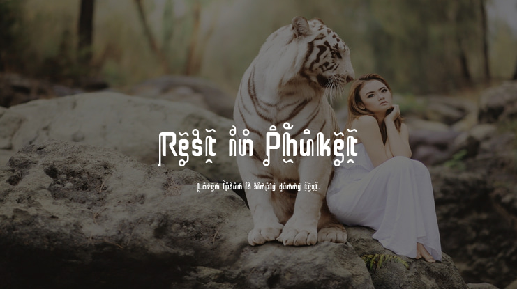 Rest in Phuket Font