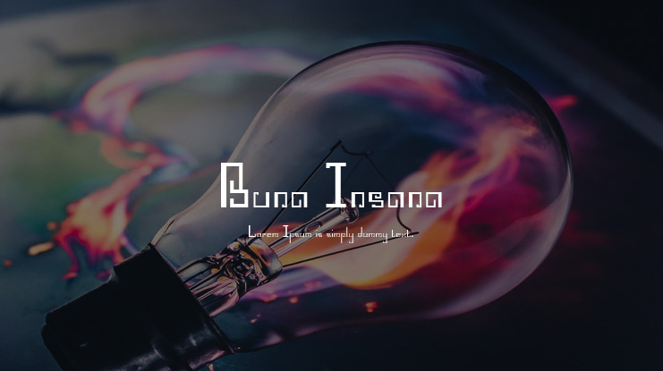 Buna Insana Font