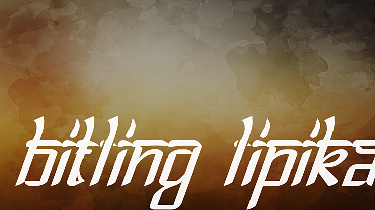 Bitling lipika Font Family