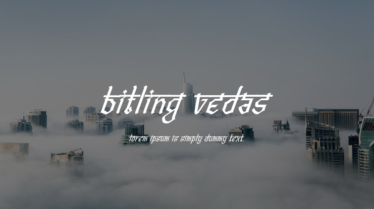 Bitling vedas Font Family