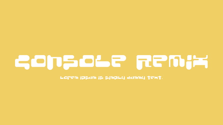 Console Remix Font Family