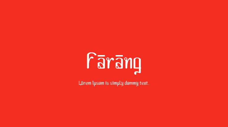 Farang Font