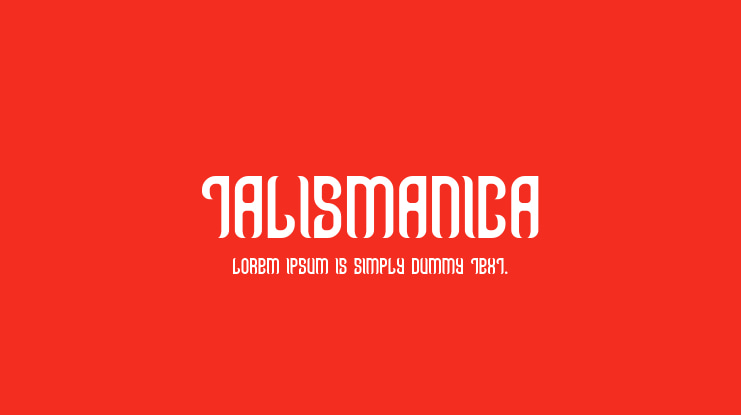 Talismanica Font