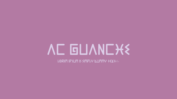 AC Guanche Font