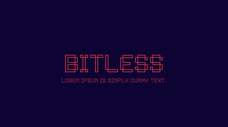 Bitless Font