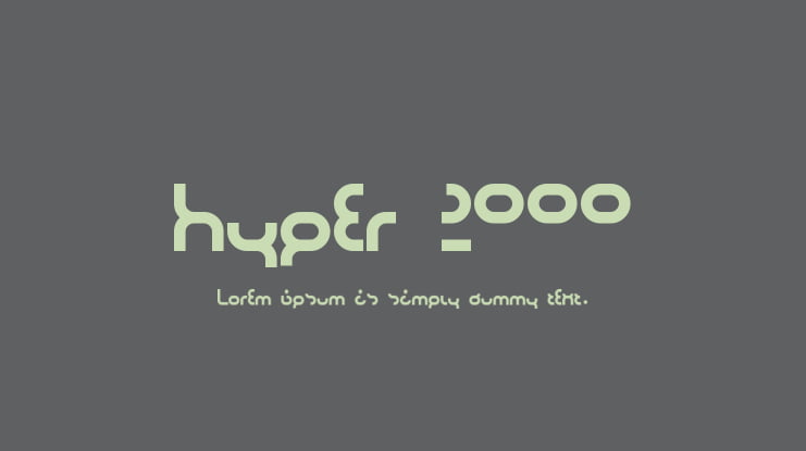 Hyper 2000 Font