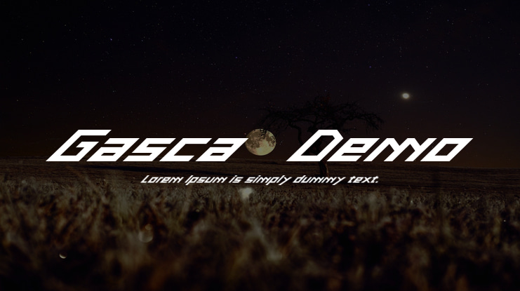 Gasca-Demo Font