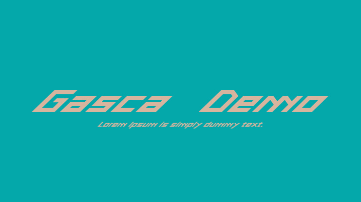 Gasca-Demo Font