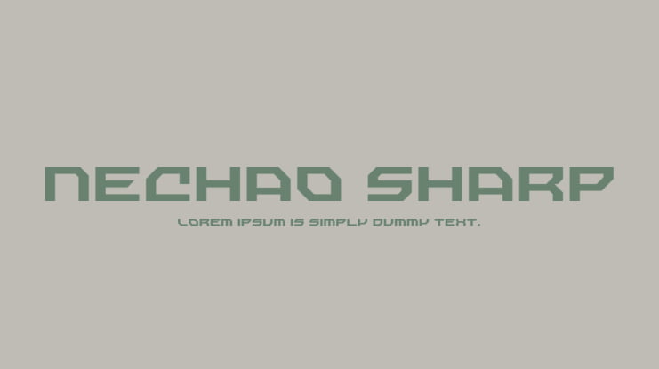 Nechao Sharp Font