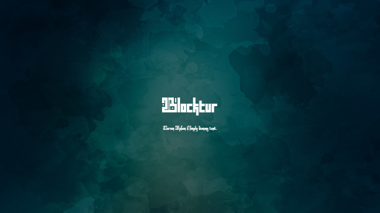 Blocktur Font