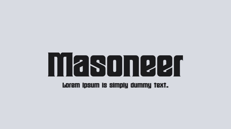 Masoneer Font