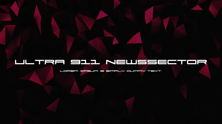 Ultra 911 NewsSector Font