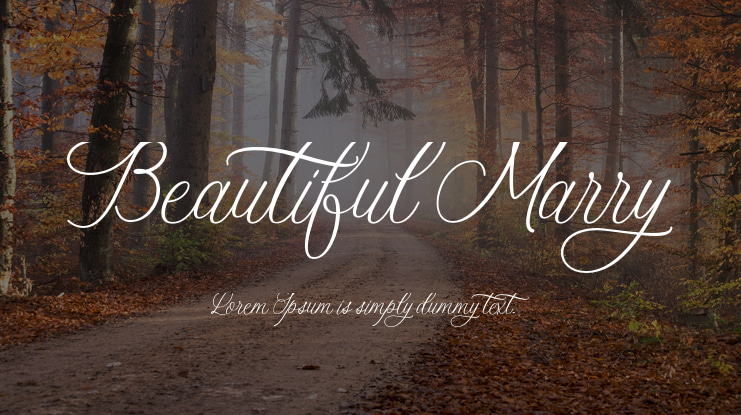 Beautiful Marry Font