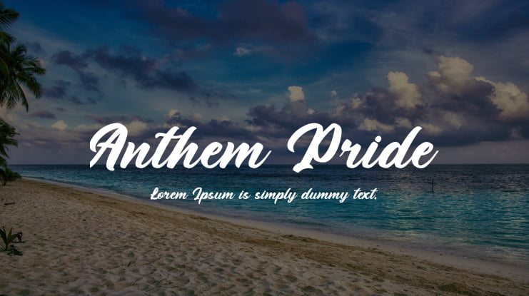 Anthem Pride Font