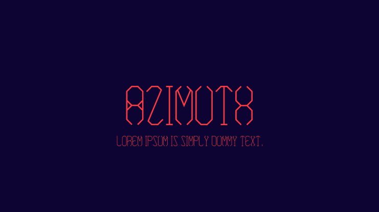 Azimuth Font Family