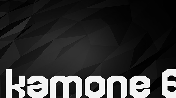 kamone 6 Font